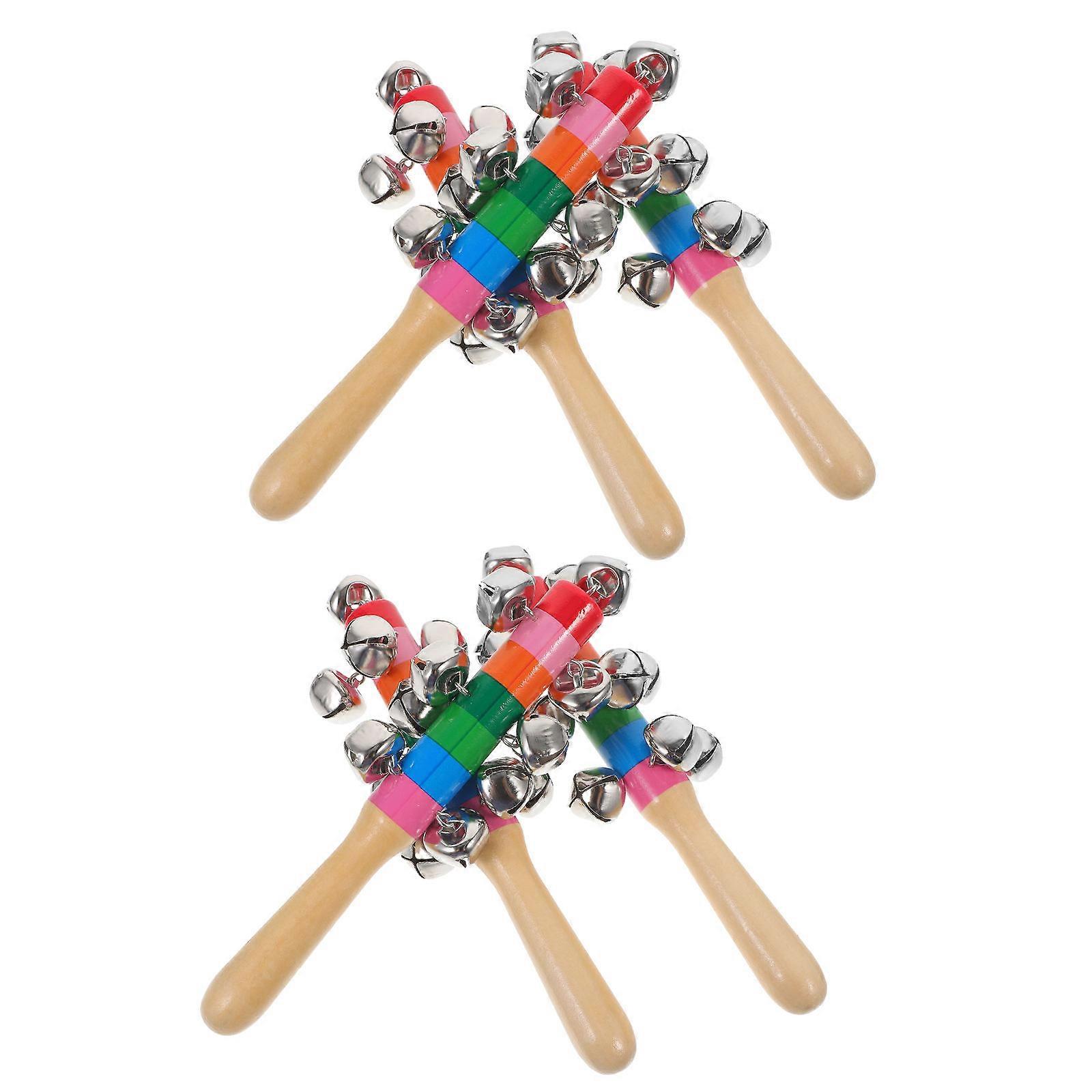 6Pcs Bell Shape Hand Bells Set For Kids Practical Music Instruments Multi Scene Use