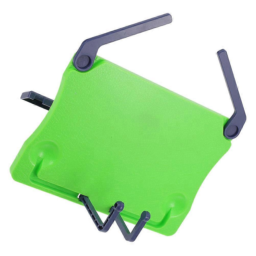 Green ABS Music Stand for Sheet Music with Adjustable Angles Portable Foldable Design for Musicians 7.87 x 5.12 inches