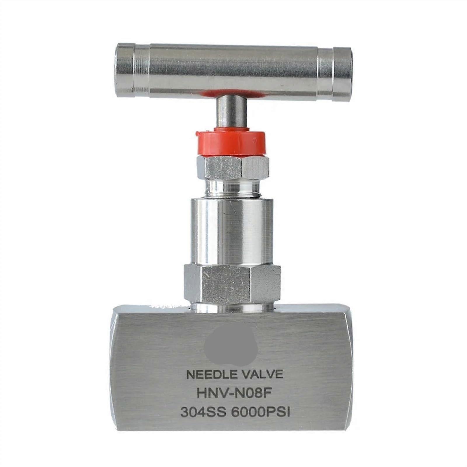 High Temperature NPT Thread Needle Valve Stainless Steel J13W-320P Pressure Gauge Ball Valve 1/4 Inch Size