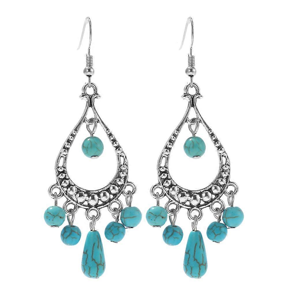 a refined and compelling product description for your **Bohemian Turquoise Dangle Earrings**:

 

✨ **Bohemian Turquoise Dangle Earrings for Women**