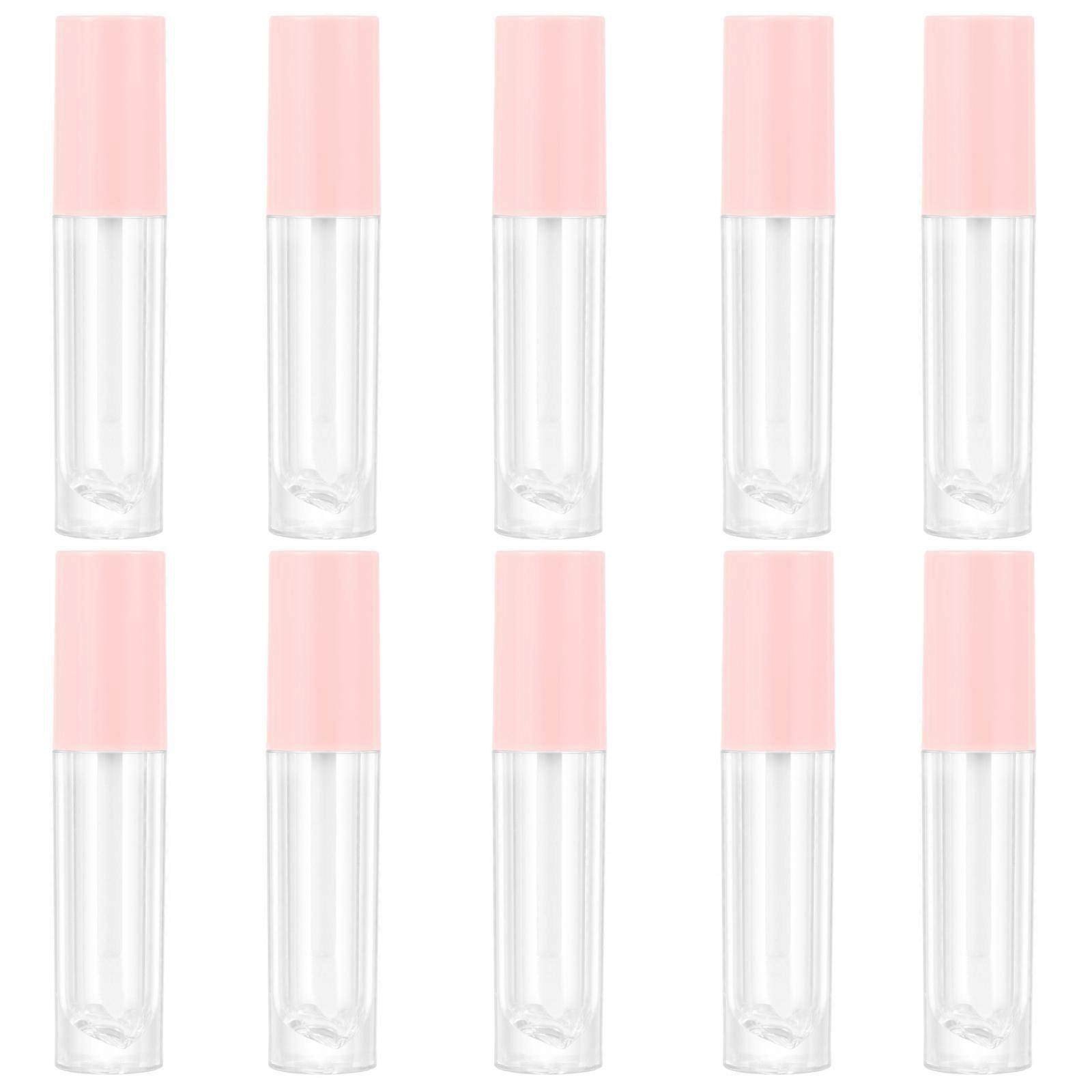 10pcs Refillable ABS Lip Gloss Tubes with Caps – Reusable Lip Balm Containers for DIY Cosmetics, Travel & Daily Use
