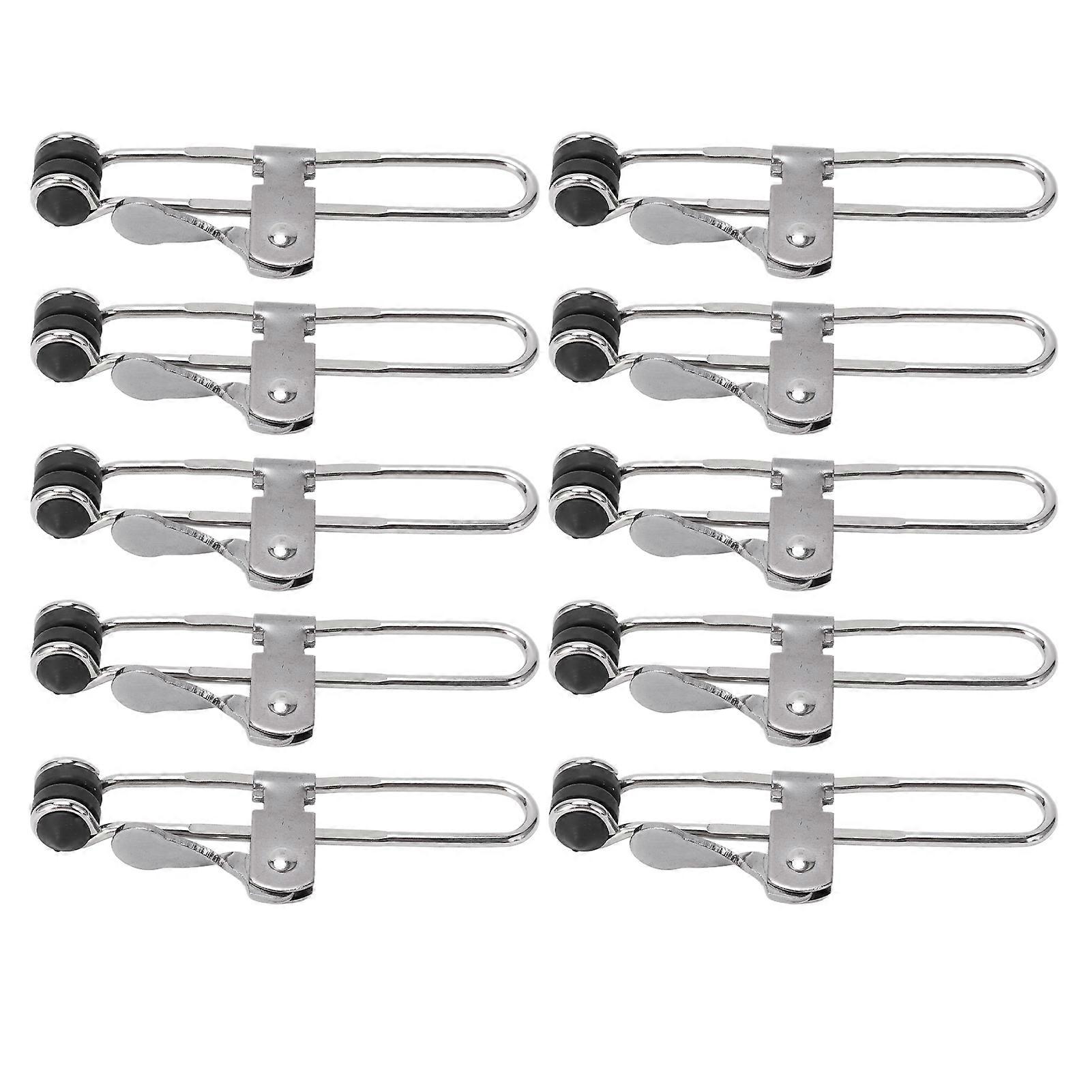 10PCS Lever Action Grid Clamp Multifunctional Stainless Steel Rust Proof Tile Mounting Clips