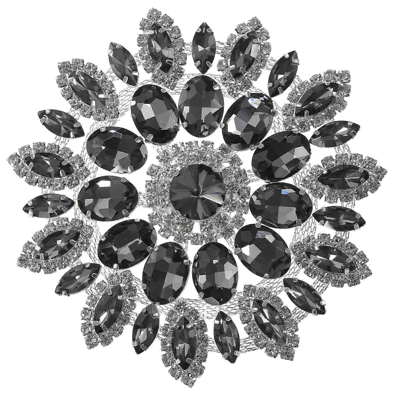 Brooch Decorative Patches Rhinestone Hot Melt Adhesive Fashionable Diy Projects Women Craft Enthusiasts 1Pack