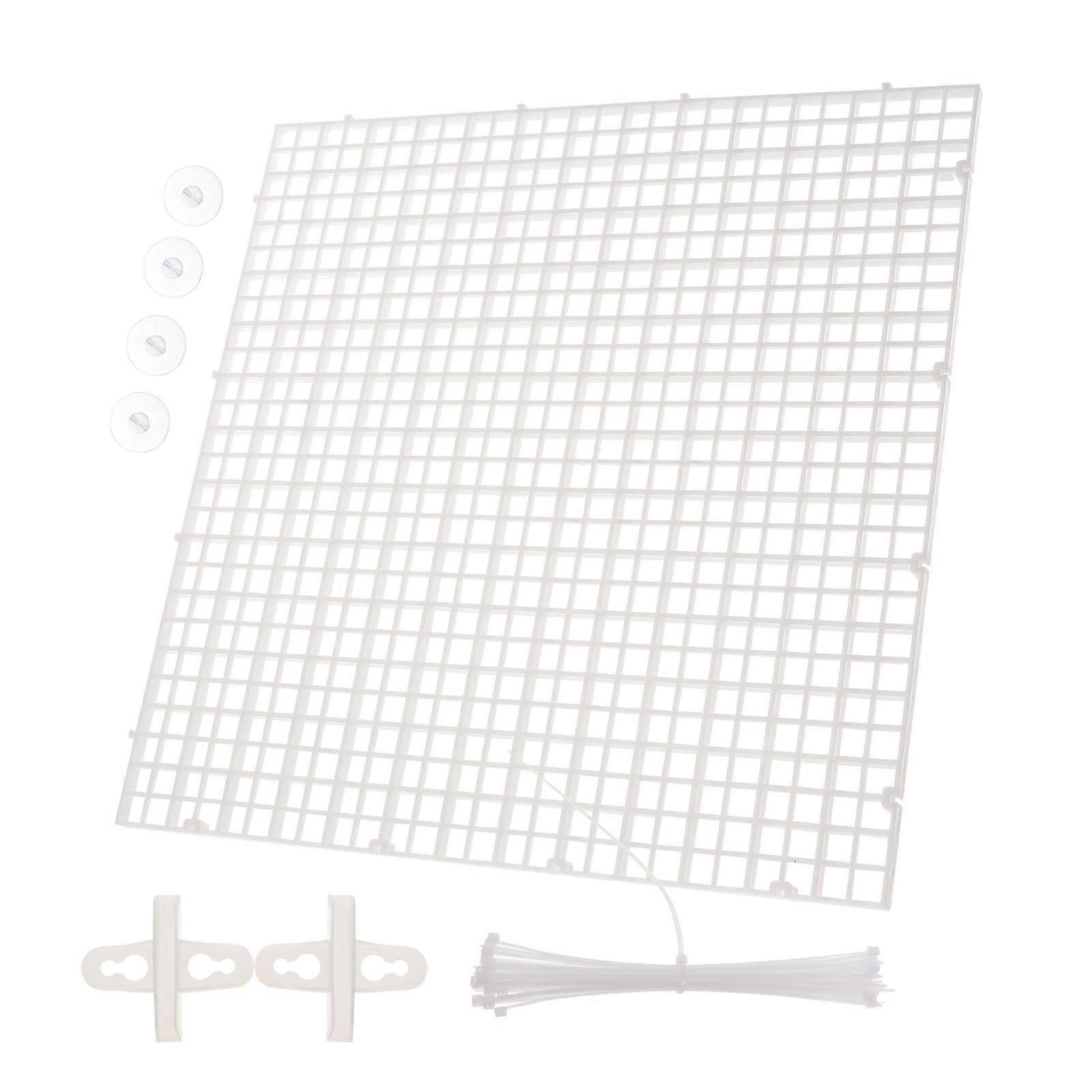 Fish Tank Isolation Net Plastic Aquarium Separator Black 30X30CM Prevent Biting For Fish Breeders 1 Set