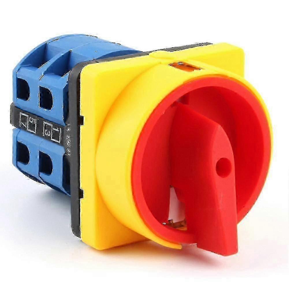 Interrupteurs sectionneurs 4 pôles 25 A, marche/arrêt, 48 x 48 mm, cadenas, interrupteur à came rotatif