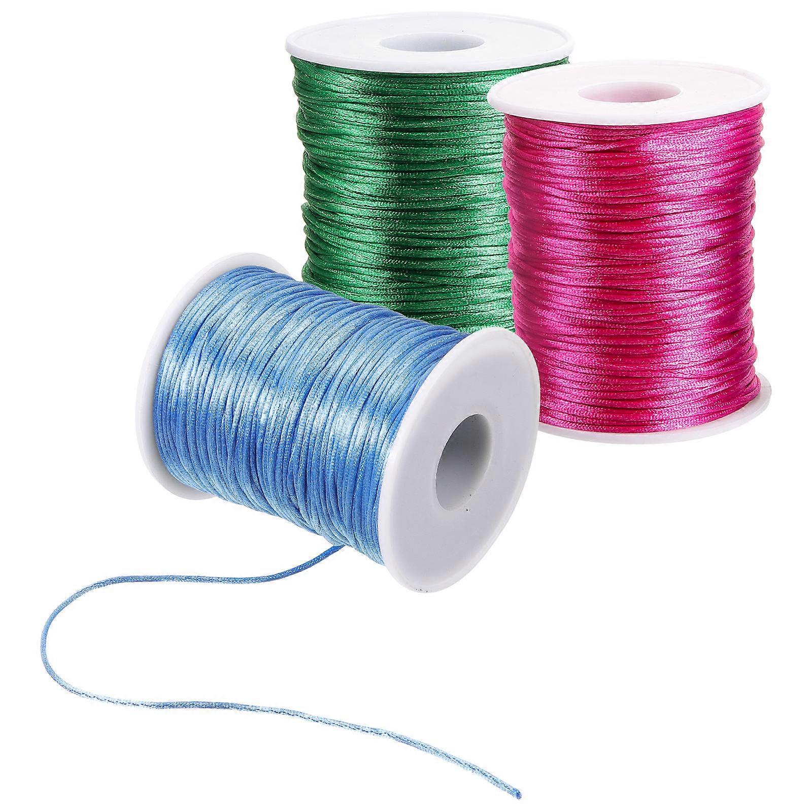 Embroidery Thread Set 3Pcs Knitting Thread For Women DIY Hand Sewing Crafts 1-1.5Mm Thick Material