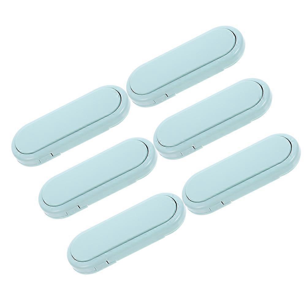 子供用安全キャビネットロック6個の赤ちゃんのプルーフ家具親のためのスカイブルーの耐久性のあるデザイン