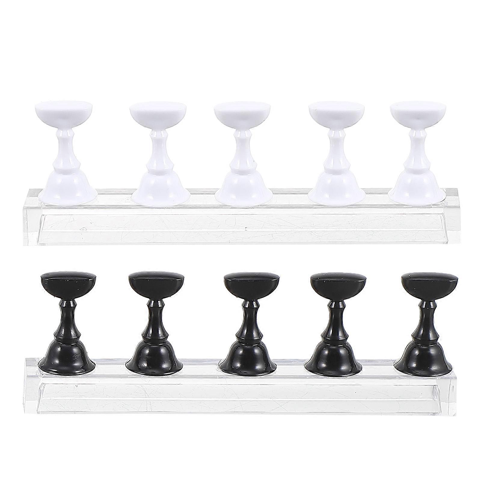 Nail Tip Stand For Display And Practice In Assorted Color Suitable For Women 2 Sets