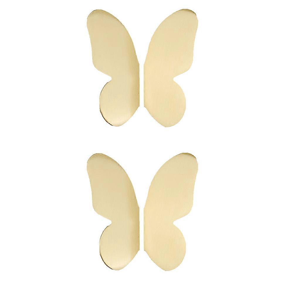 Brass Cabinet Pull Handle Golden Pair for Home Use on Cupboard Wardrobe Drawer 4.72 Inches