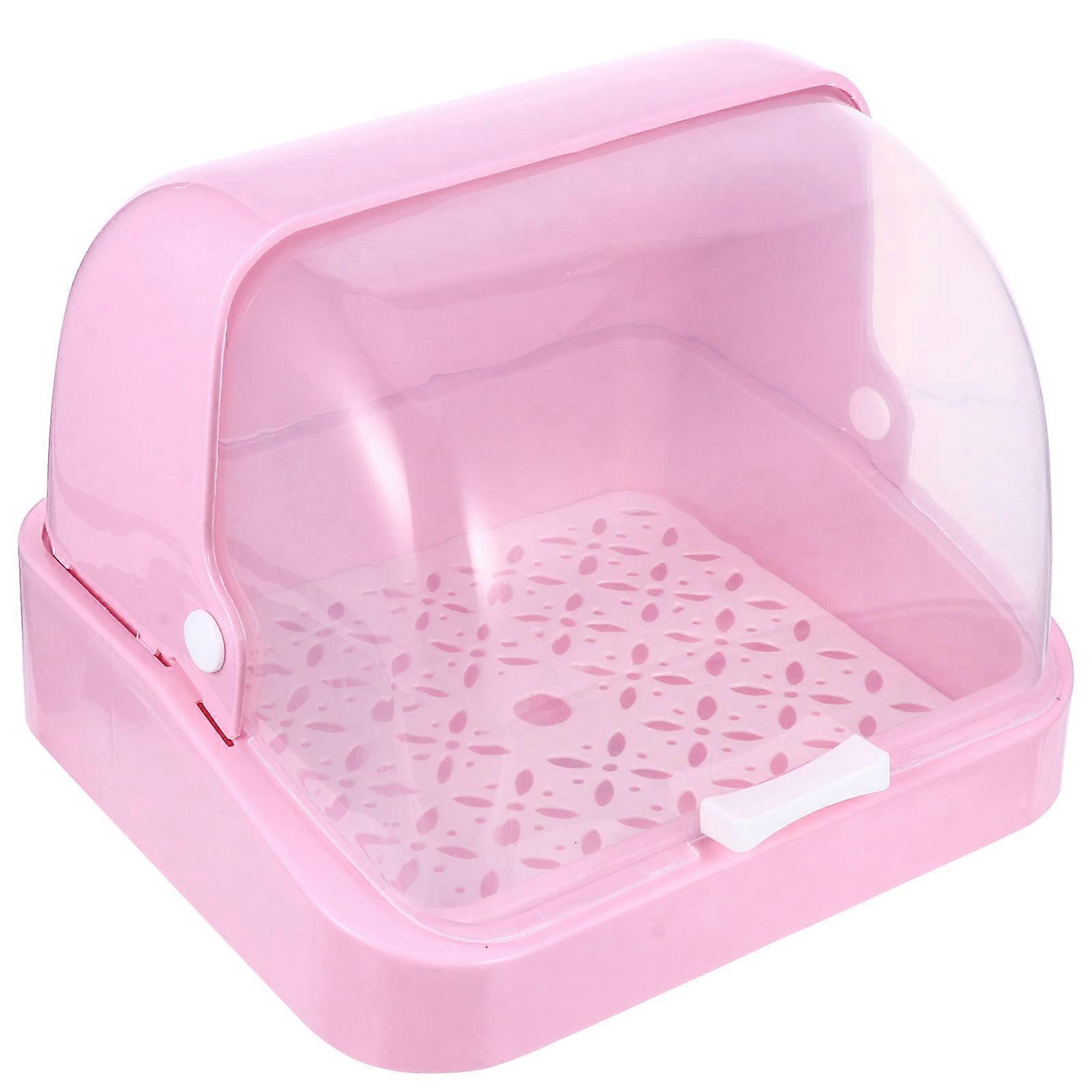 Baby Utensils Storage Container 1Pcs With Draining Tray Perfect For Home Use 30x25x21.5cm Sealed Design For Parents