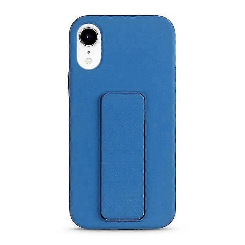 For iPhone XR Liquid Silicone Holder Phone Case
