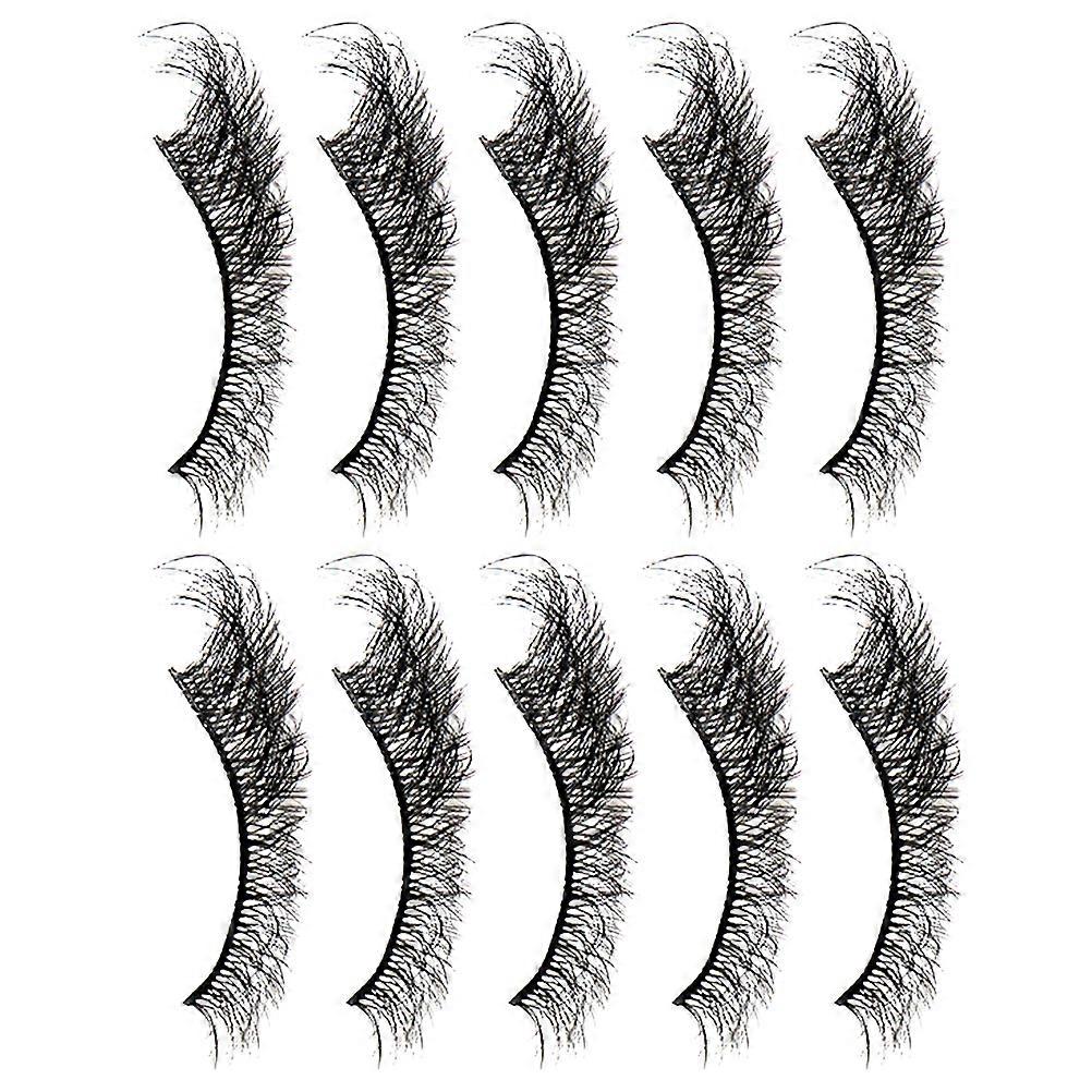 Fake Eyelashes for Makeup Natural Look Synthetic Material Assorted Color