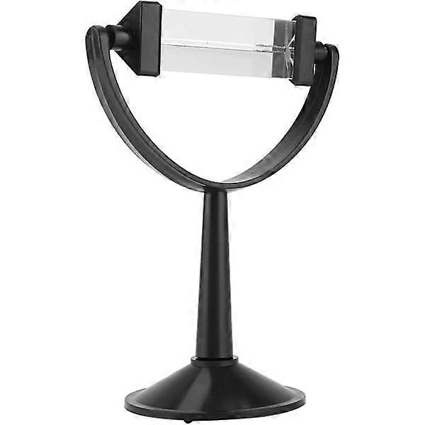 Optical Glass Triangle Prism with Mount, Physical Spectrum Teaching Tool, Physical Spectrum 360-Degree Rotating