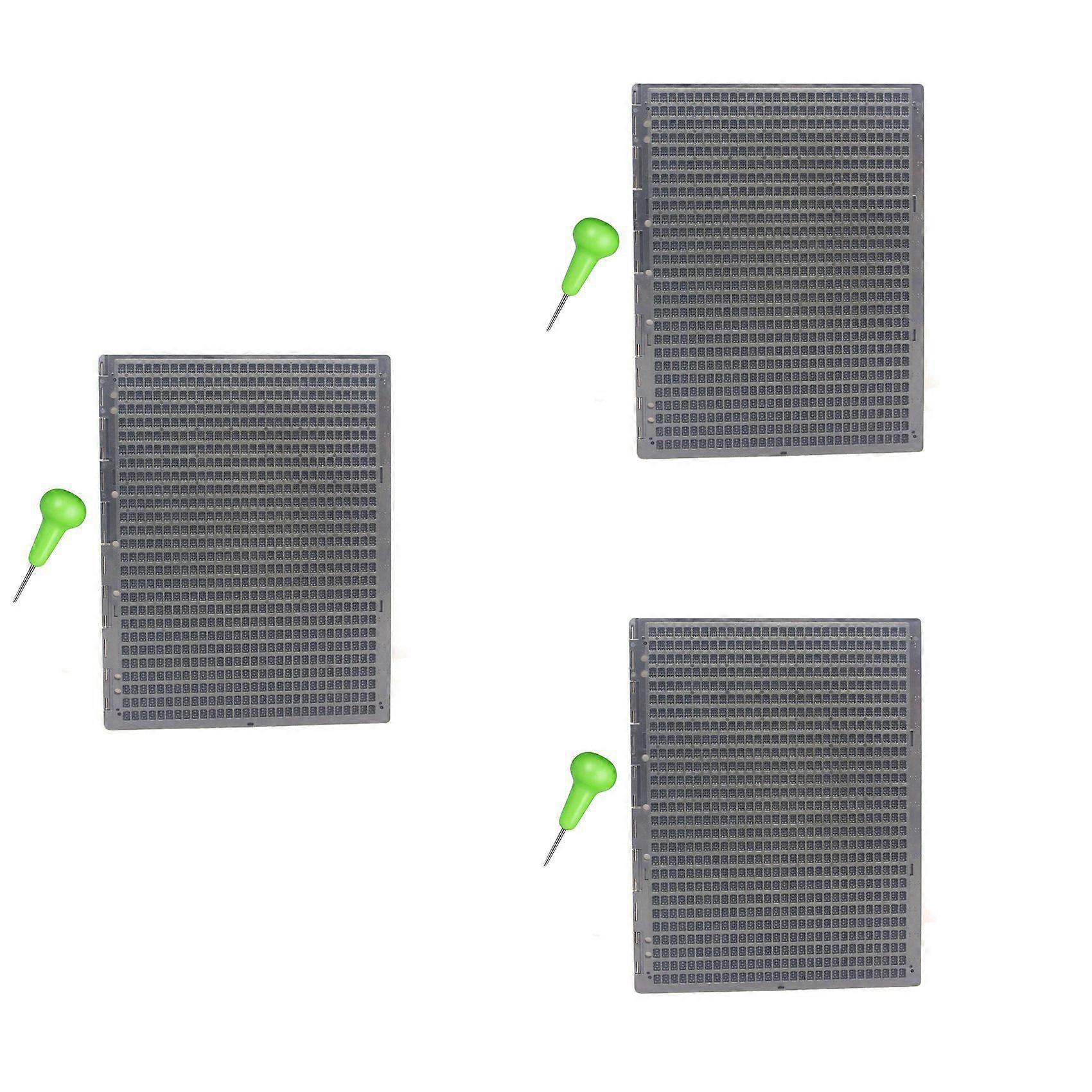 3X 27 Lines and 30 Grids Practical School Plastic Braille Portable Writing Board with Stylus
