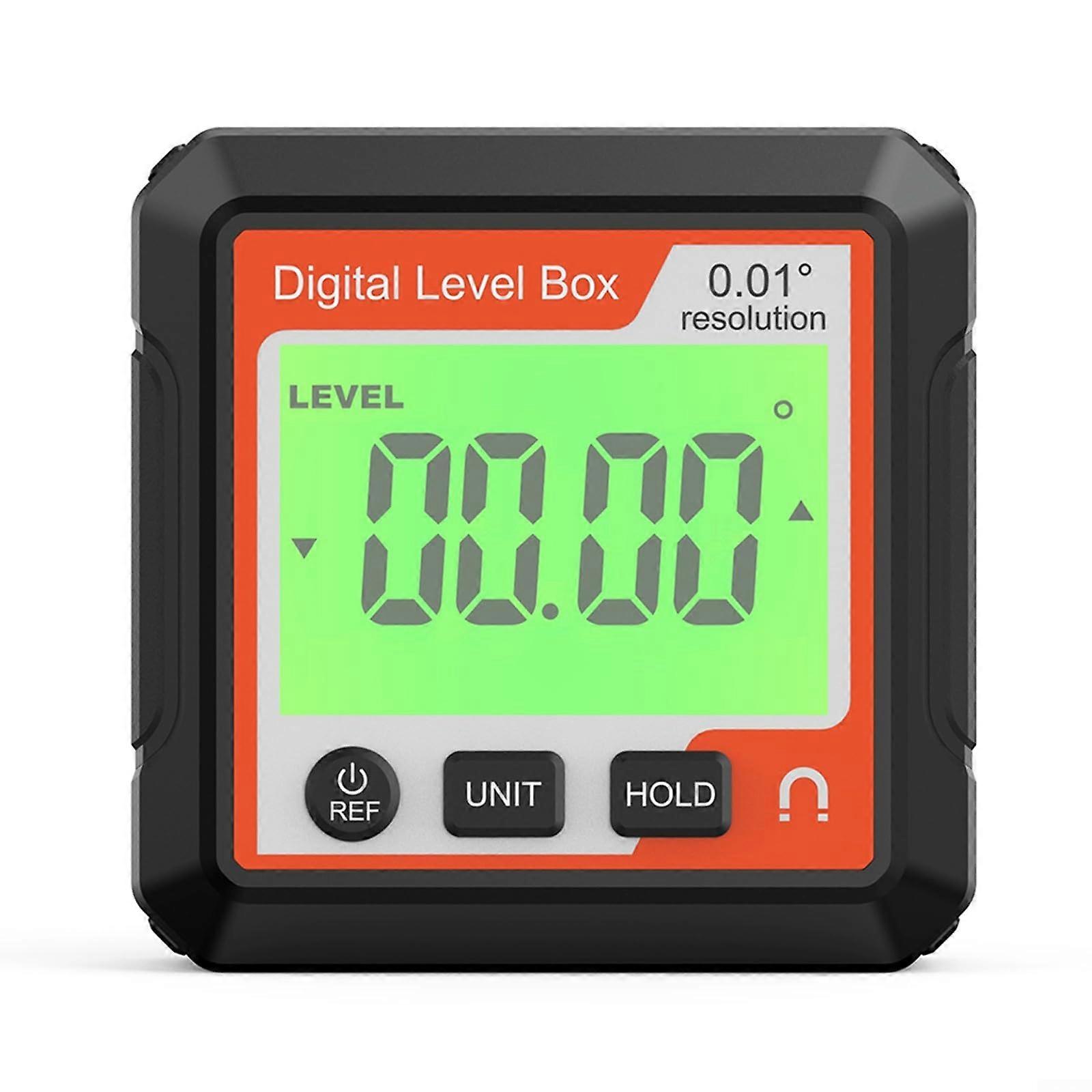 Digital Angle Finder  Backlit, LCD Digital Angle Gauge  for Woodworking and Precise Table/Miter Saw Angle Adjustment (Red and White)