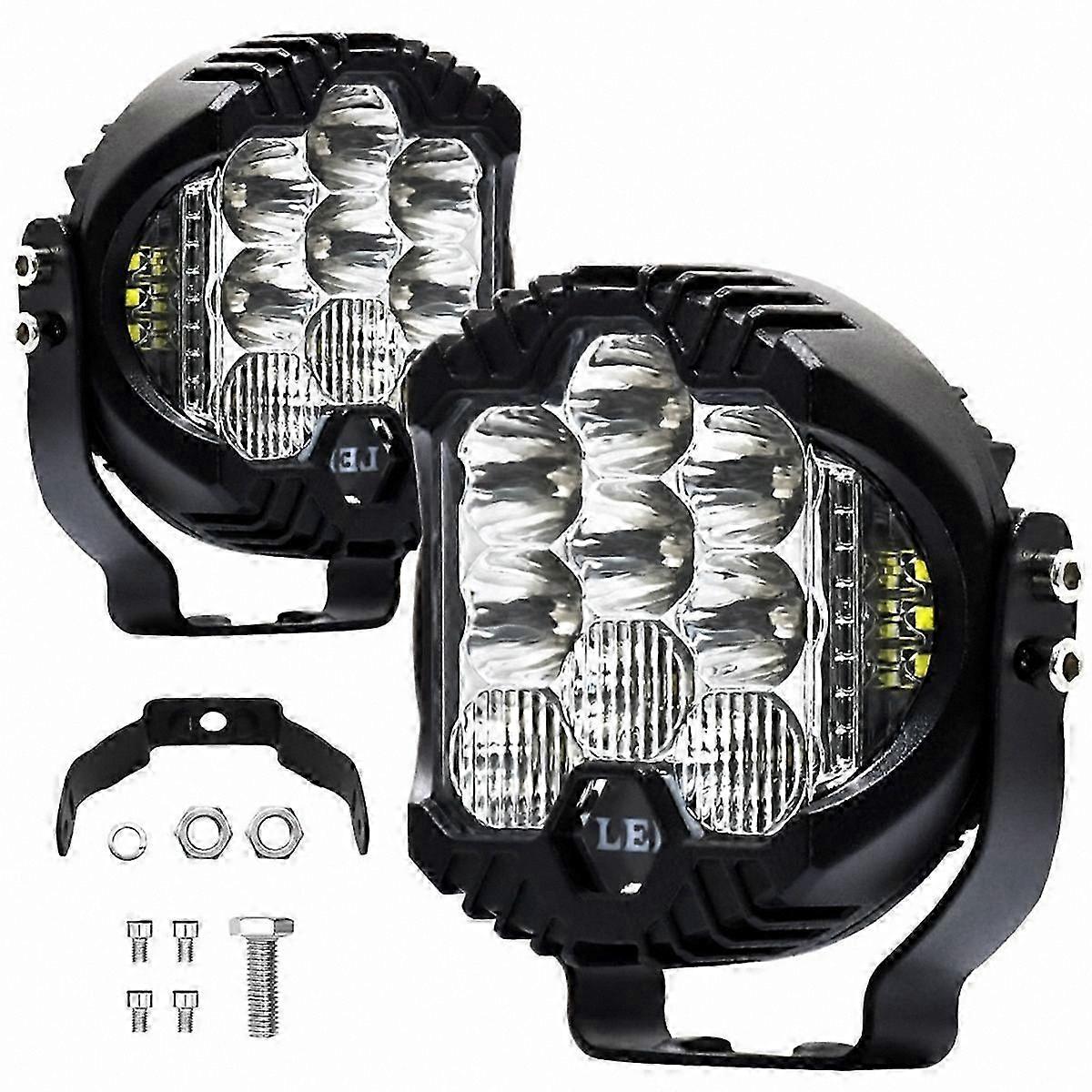 3-Inch Tri-Side Illuminated LED Work Lights, Pure White