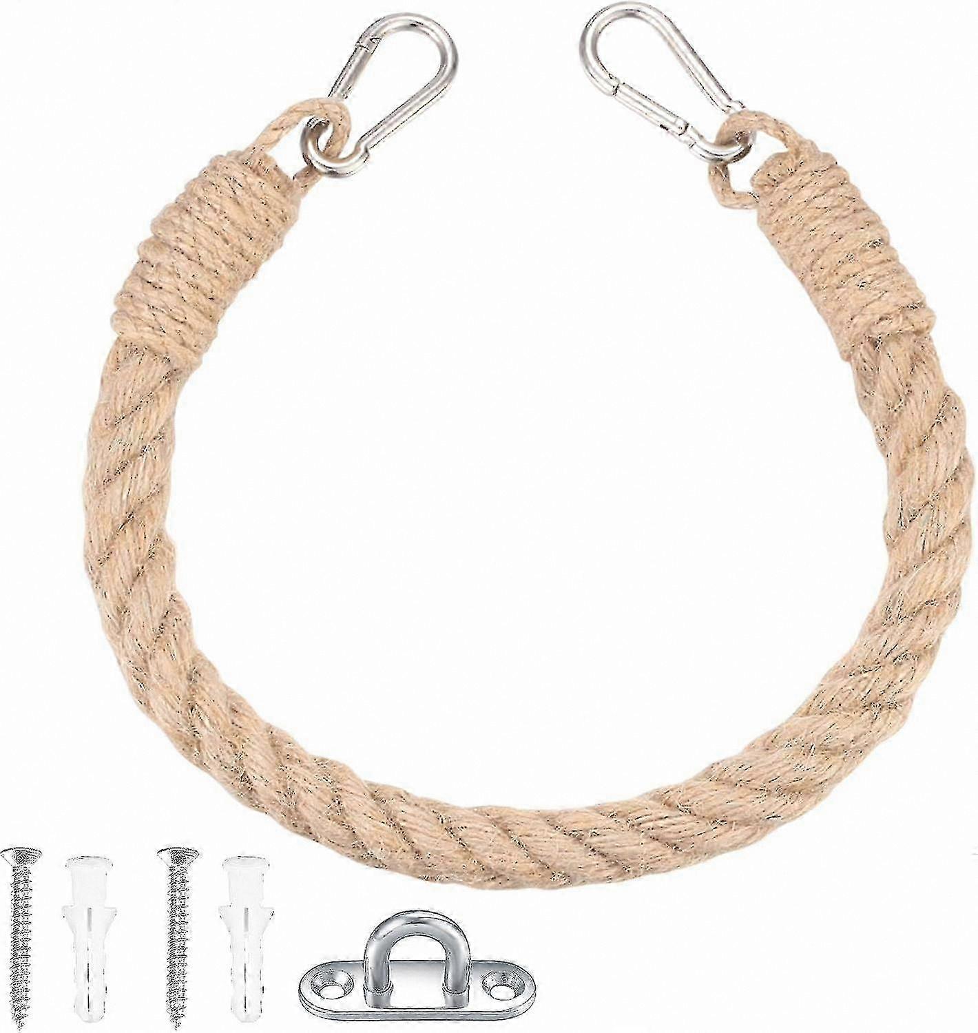 Rustic Wall-Mounted Paper Roll Dispenser with Rope Hook for Towels and Bathroom Essentials