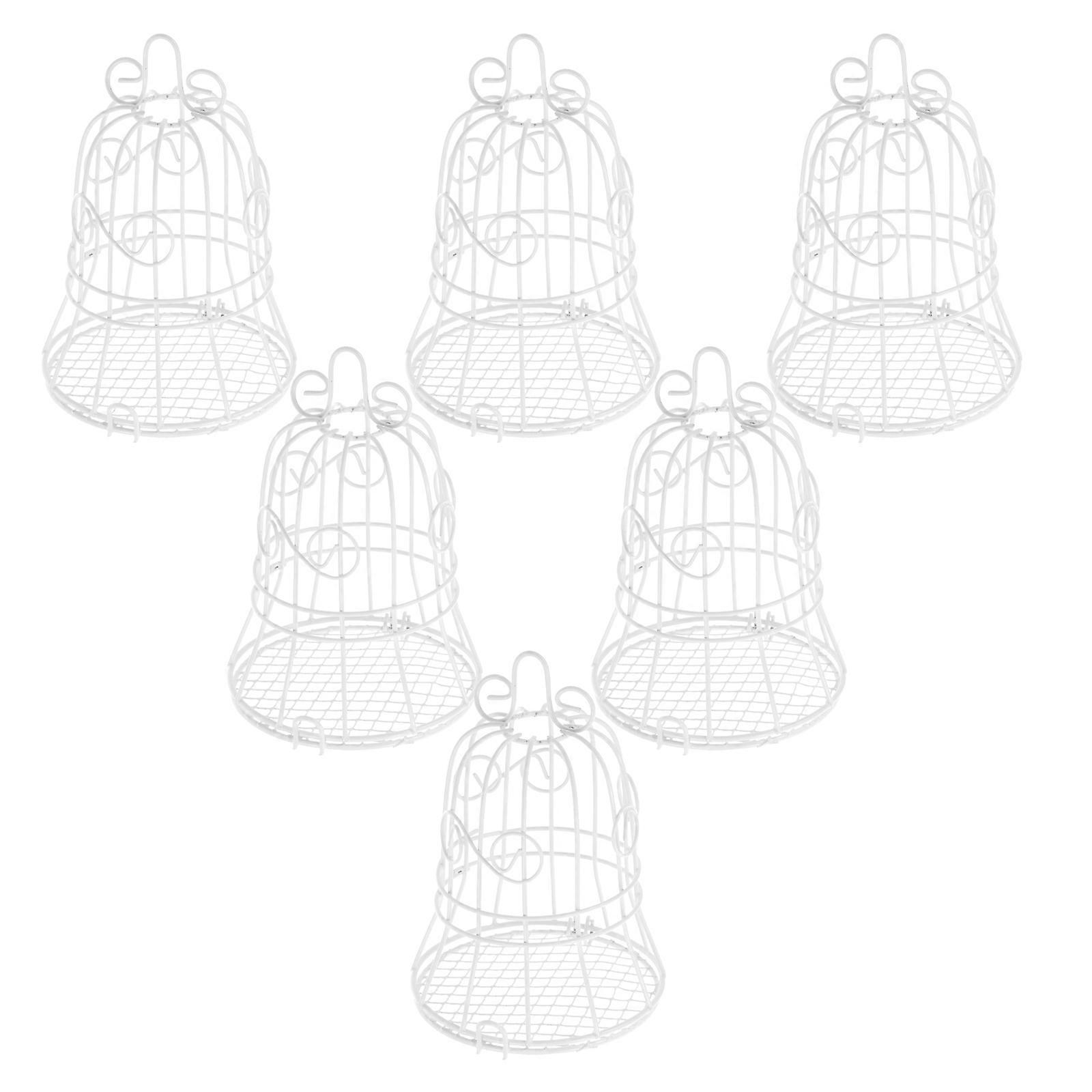 Decorative Candy Boxes Birdcage Shape European Style Multi-Functional Use 6Pcs