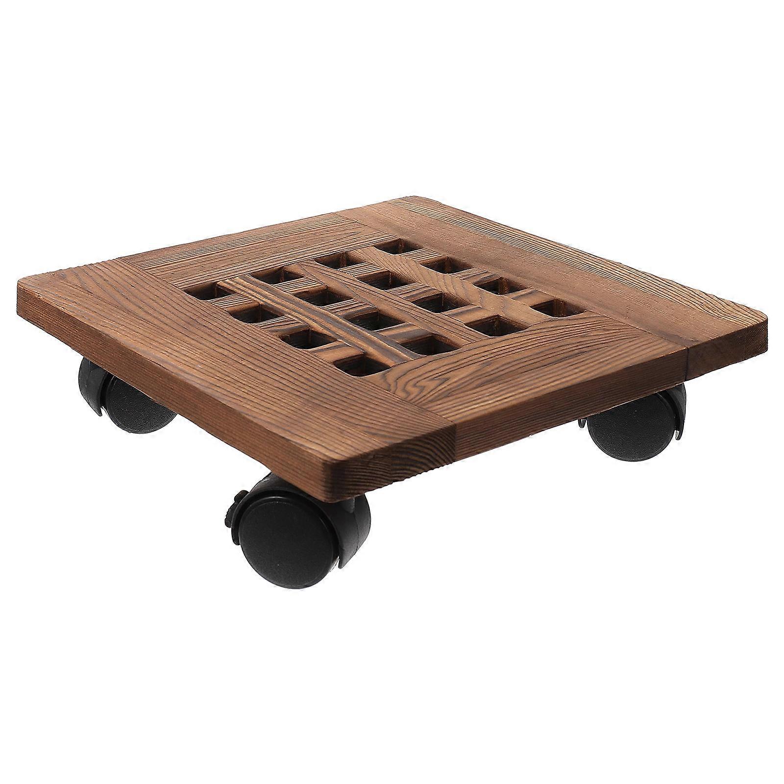Portable Flowerpot Holder, Movable Tray with Robust Wheels for Easy Relocation
