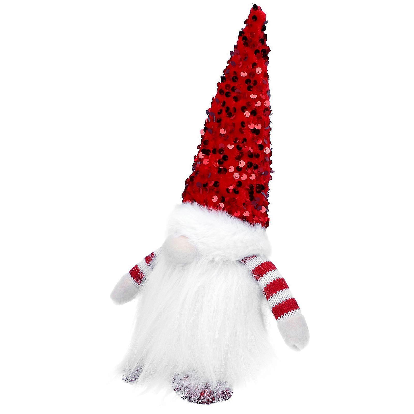 دمية جنوم حمراء مضيئة لديكور المنزل وهدايا عيد الميلاد ، قماش قطني ، تصميم إبداعي