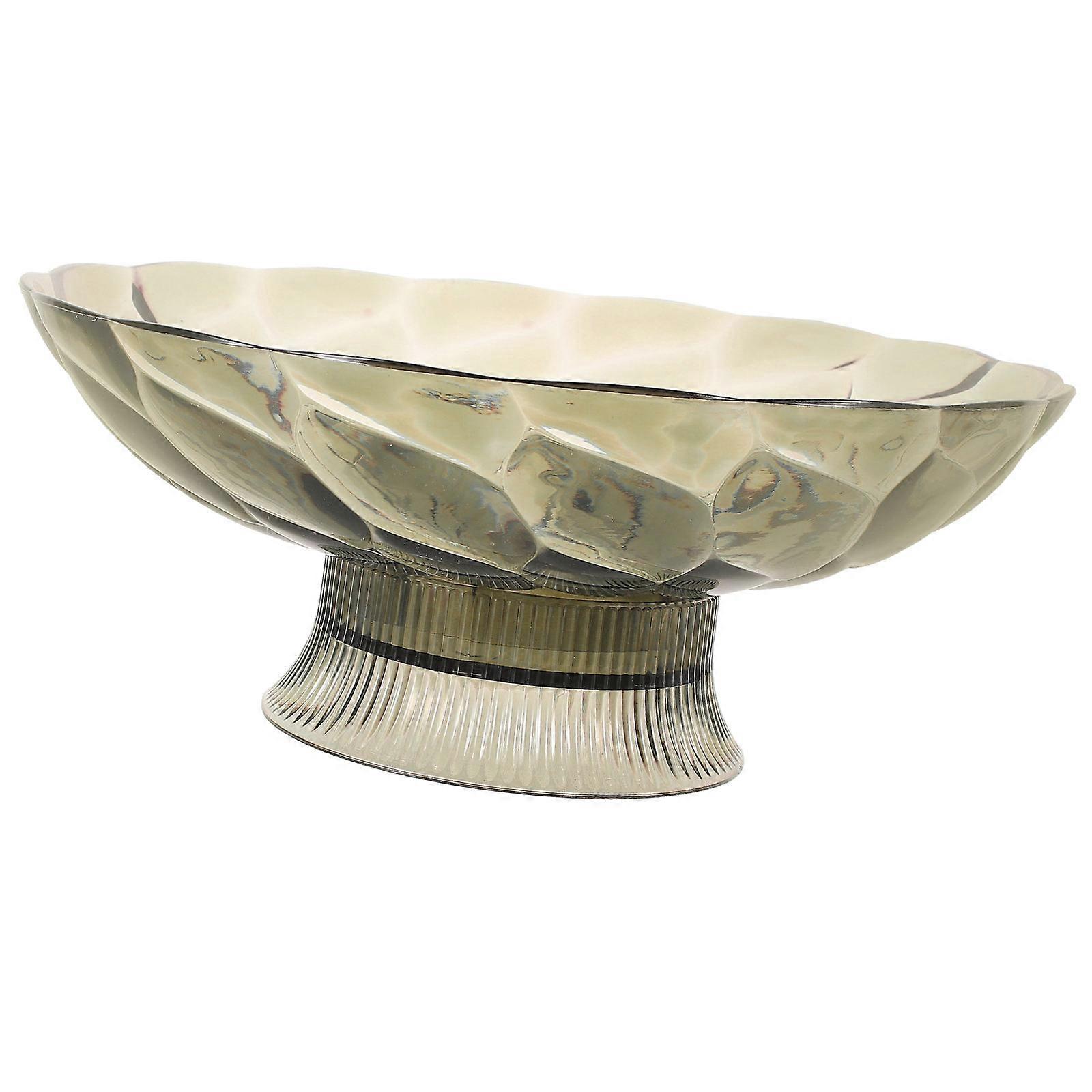 Fruit Bowl Desktop Fruit Plate Draining Tray Footed Fruit Bowl for Tabletop