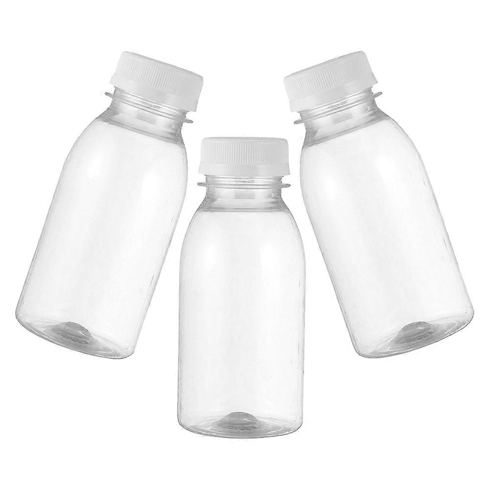 3Pcs Stylish Smoothie Bottles Beverage Holders For Outdoor Use Made From PET Material With Sealing Function