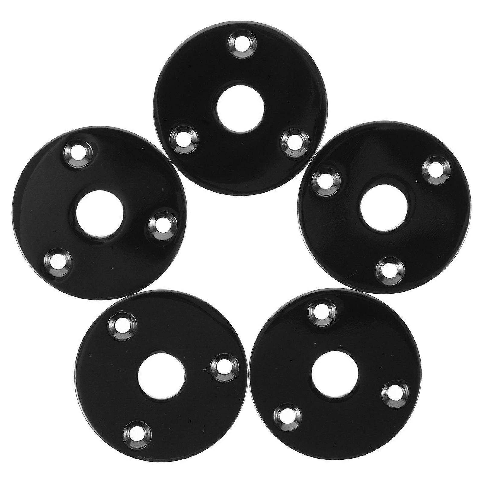 5PCS Guitar Output Jack Plate Socket Durable Replacement for Electric Guitars Sturdy Craftsmanship Tone Sound