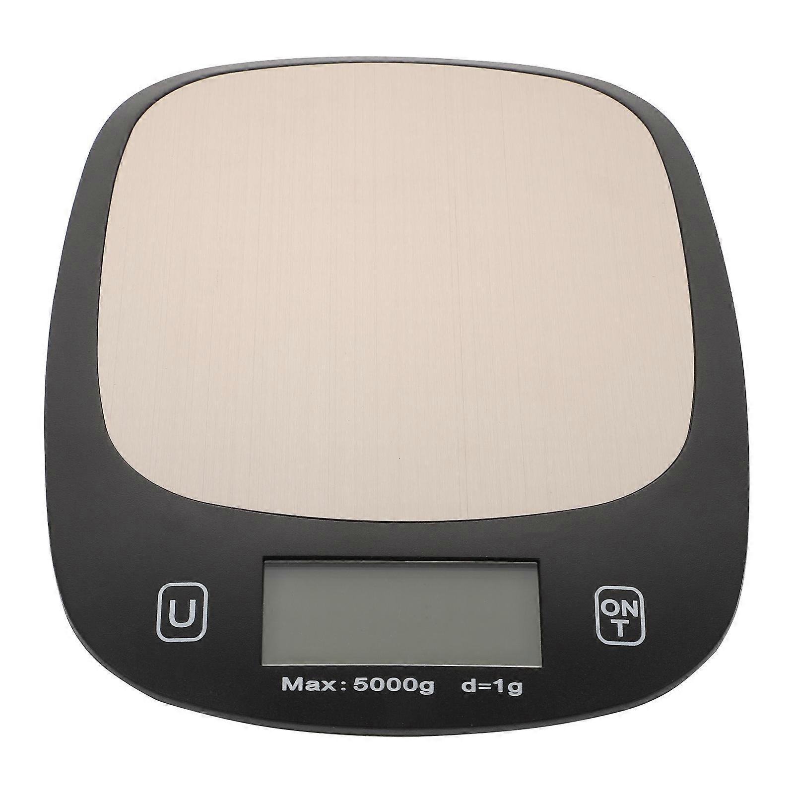 Portable Electronic Weighing Scale For Measuring Kitchen Ingredients Equipped With Sensors For Accurate Results In Black 1Set