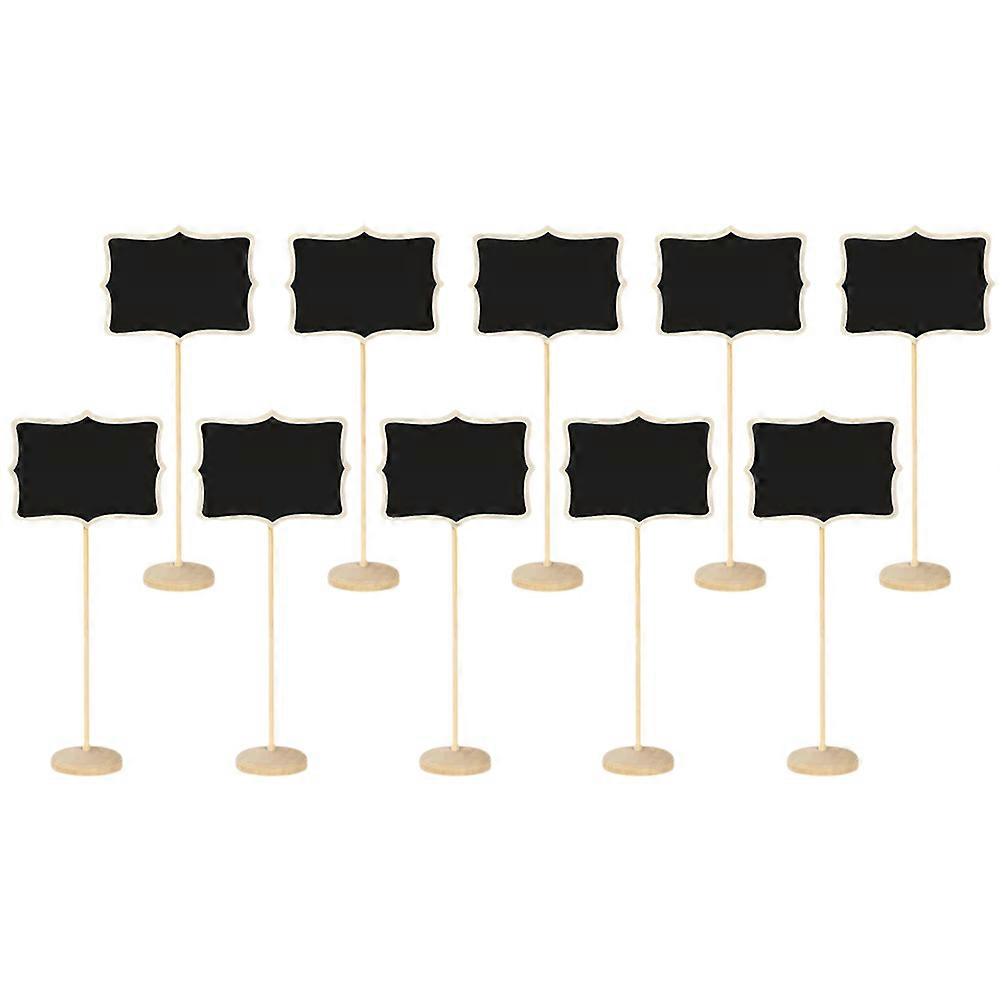 Black Mini Chalkboard Signs For Home Decor And Office Use 18cm Message Display 10Pcs