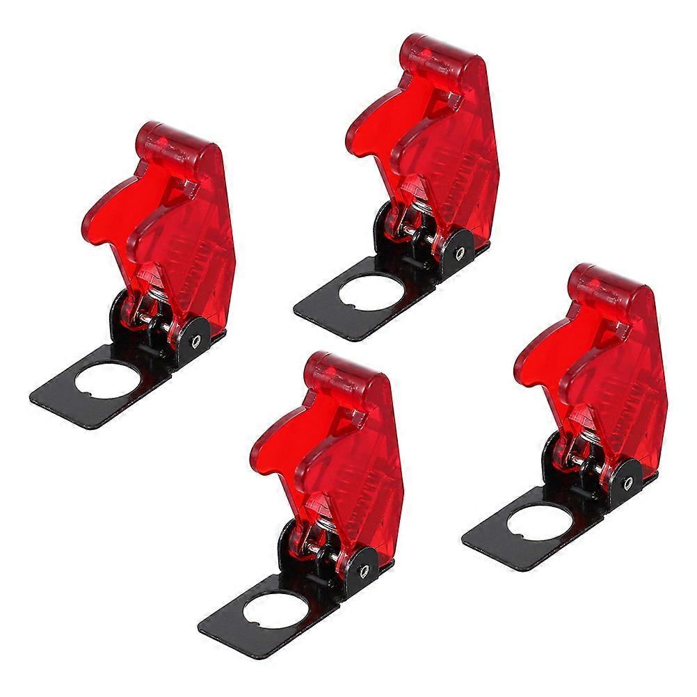4pcs Toggle Safety Guards, Dustproof Protective Caps for Switches, Transparent Design to Prevent Accidental Activation in Electronics and Vehicles