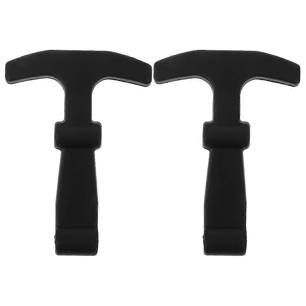Silicone T Handle Latch for Cooler Lid Replacement Flexible Draw Latch for Camping & Car Coolers Enhanced Sealing & Long Term Reliability Black