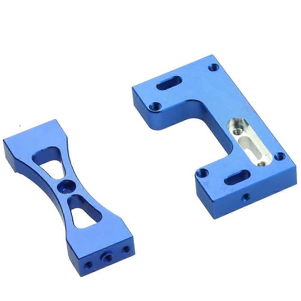 Metal Steering Servo Fixed Mount for WPL B1 B14 B24 C14 C24 B16 B36 MN D90 D91 MN99s RC Car (Blue)