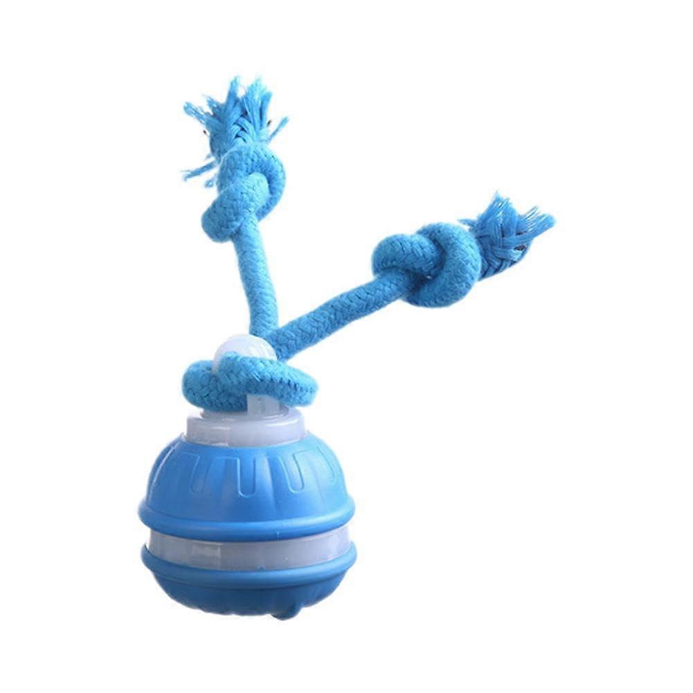 Interactive Dog Toy Ball Electric Ball Toy for Cat and Dog Pet Puppy USB Smart Toy Teaser Rechargeable Automatic Blue