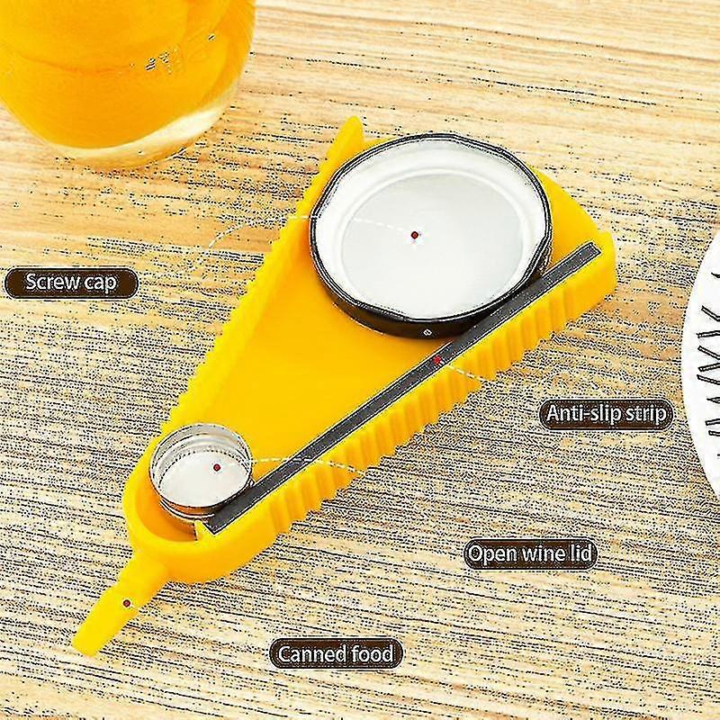 2025 V Shape Bottle & Can Opener Resin Non-slip Effortless Manual Multifunctional Lid Remover For Variety