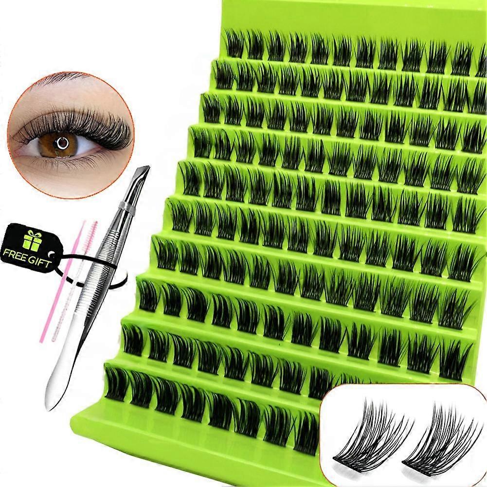 For Lazy Eyelash Expert 120 Styles DIY False Eyelashes Kit with Tweezers Comfortable Wheat Design for All Occasions