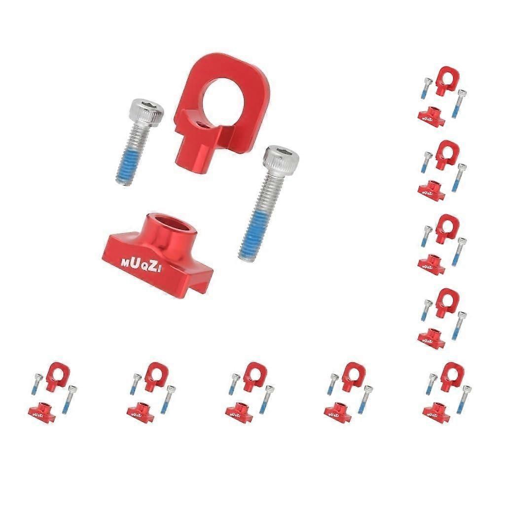 Chain Tensioner for Single Speed BMX and Road Bikes, 10 Set Adjustment Bolts Red, 2.6 x 1.8 x 1.5 cm