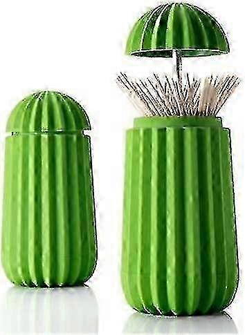 Exquisite Yaju Creative Cactus Toothpick Storage Box, Very Beautiful, Widely Loved By Everyonedelivery Quantity: 2piececolor: Greensize: 12.4*6 SZRH A