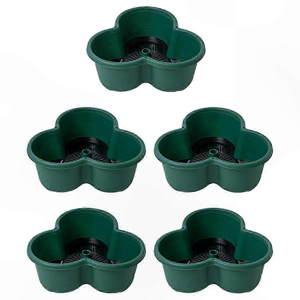 Stackable Vertical Garden Planters for Strawberries, Flowers, and Vegetables (Set of 5)