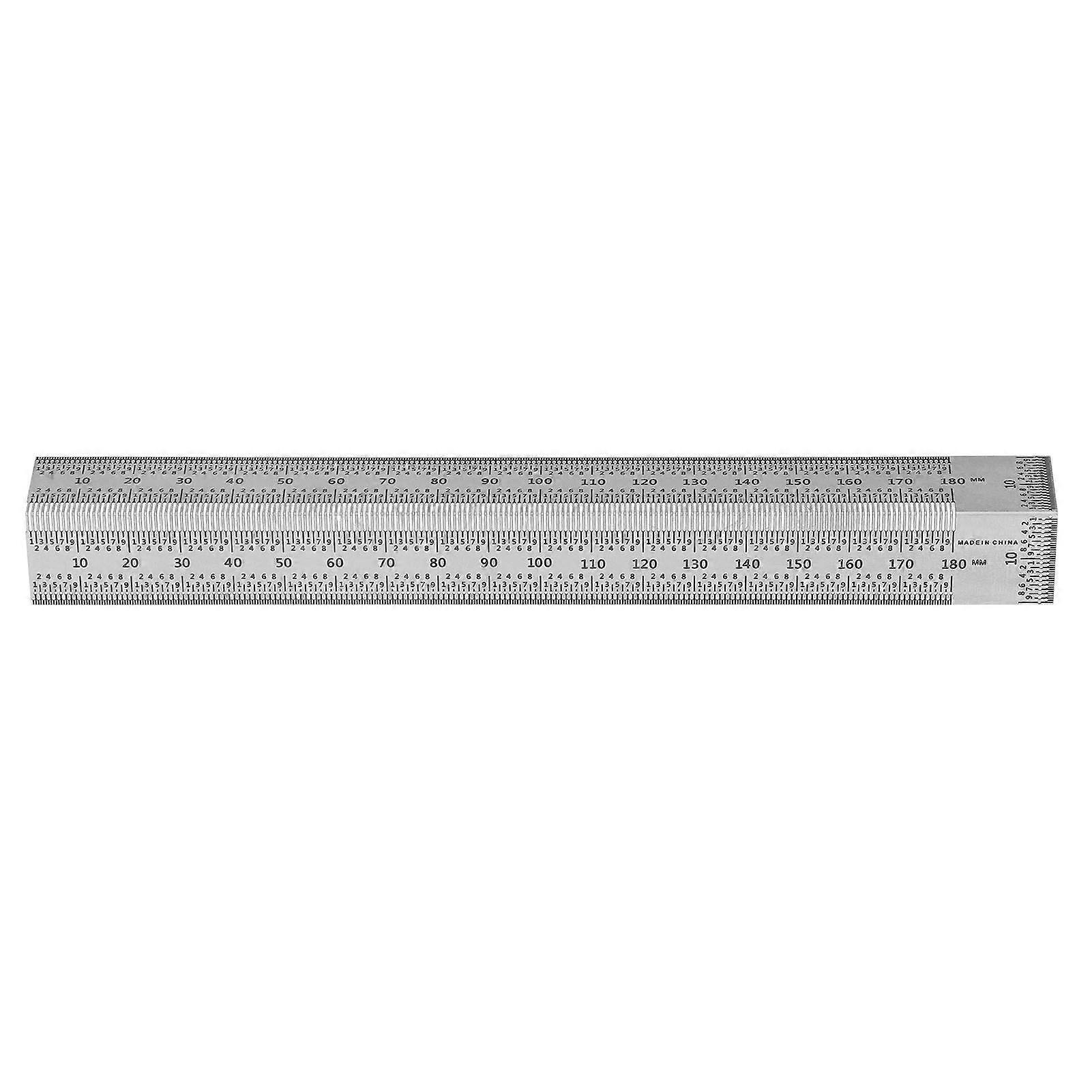 Woodworking Right Angle Ruler, High Precision Hole Scribing Ruler, 180mm Line Marking Gauge Tool for Carpenter