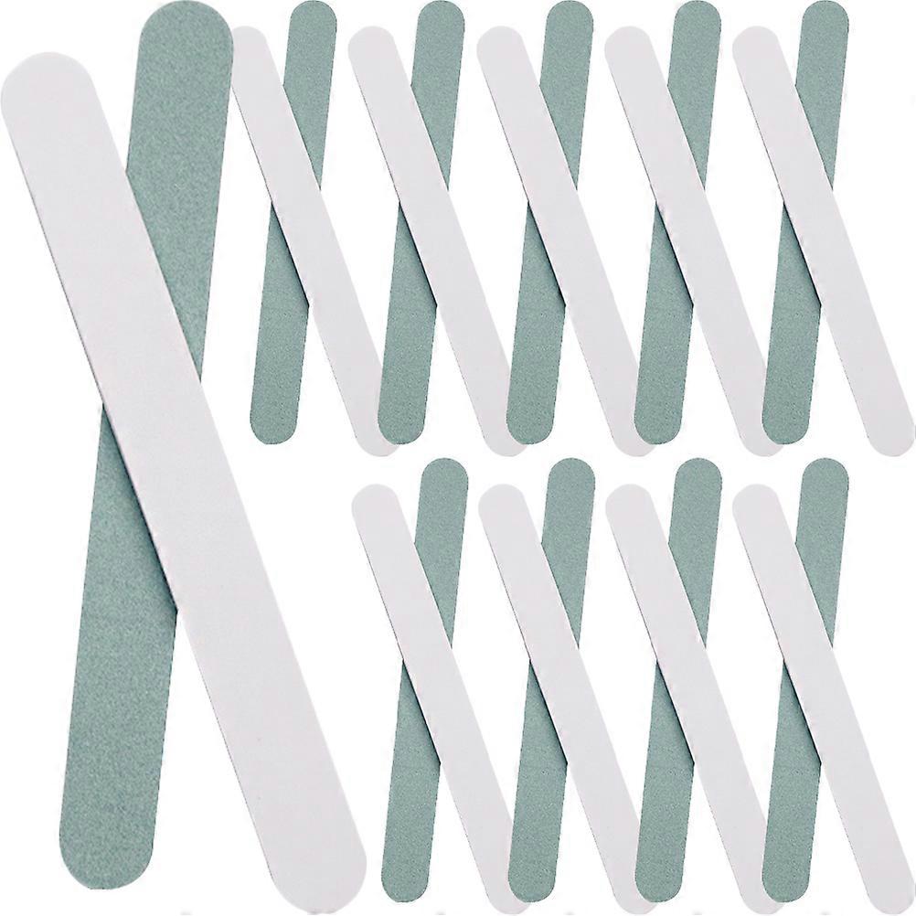 Manicure File Set Polished Nail Files for Nails Sandpaper Material Double Sided Use 20Pcs