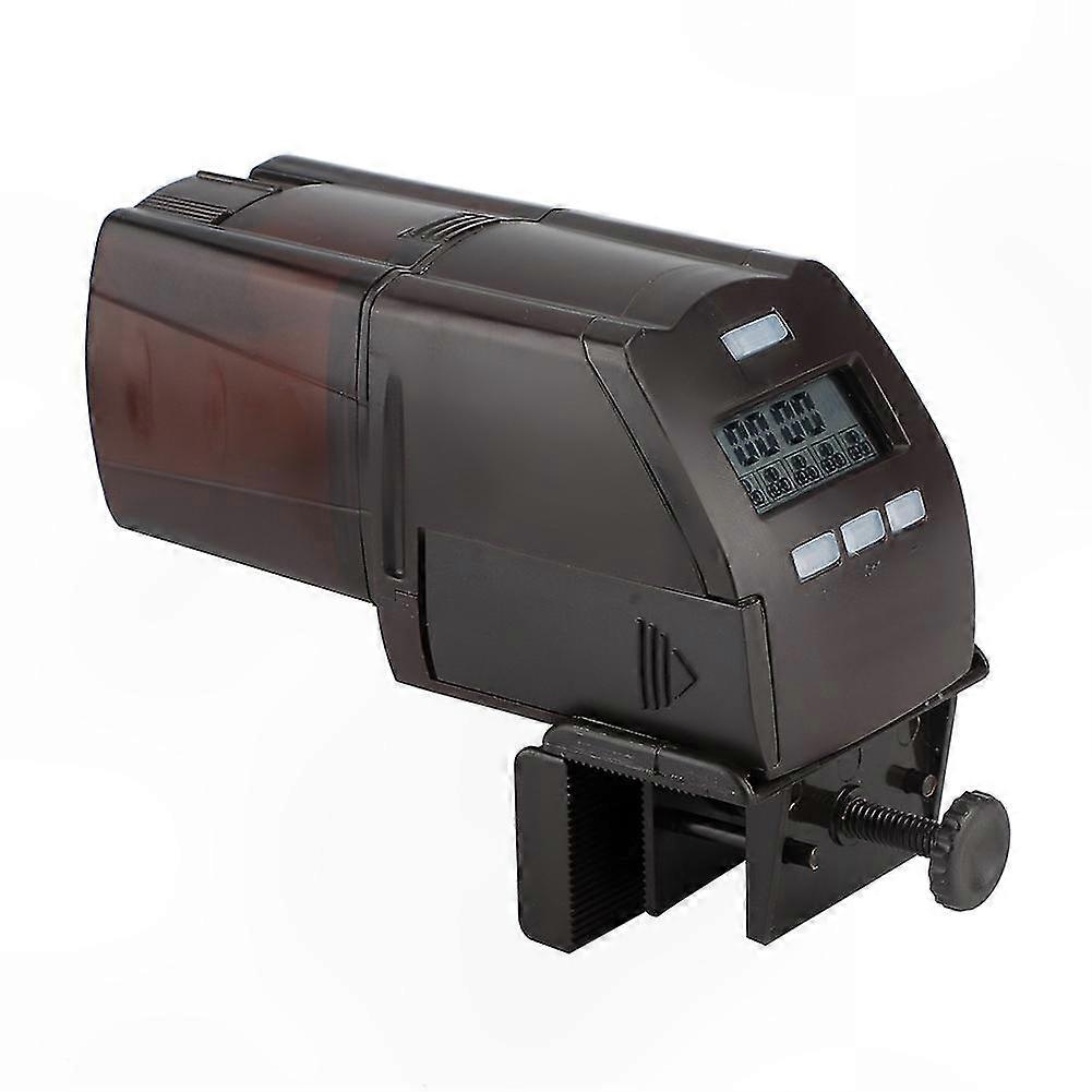 Smart LCD Automatic Fish Feeder with Secure Clip for Aquarium Use