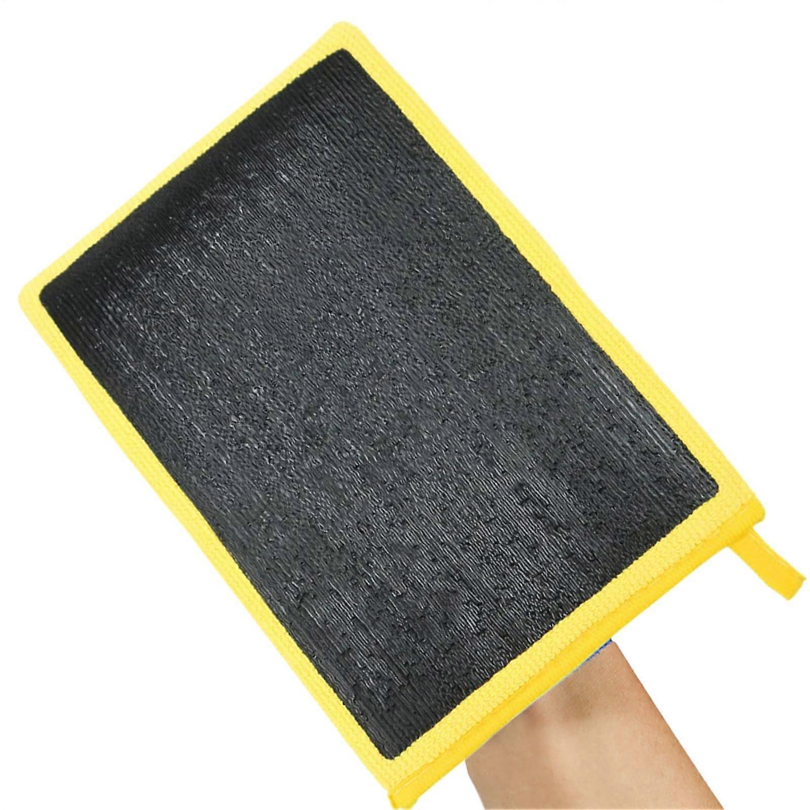 Car Washing Mitt Professional Cleaning Gloves, Gentle Tool for Auto Paint Yellow Ref: 1966