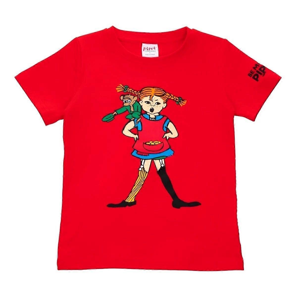 Pippi Langstrumpf - Pippi und Nilsson T-Shirt rot