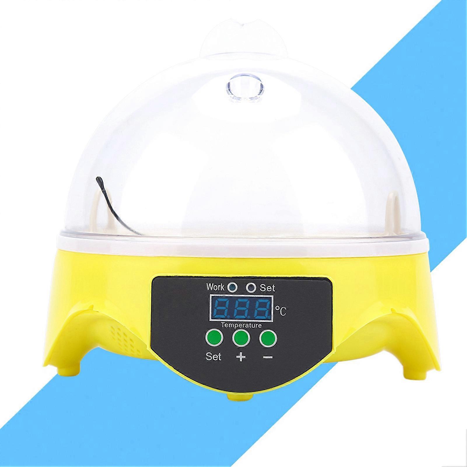 Mini Digital Egg Incubator 7 Eggs Capacity 16x16x16cm Plastic