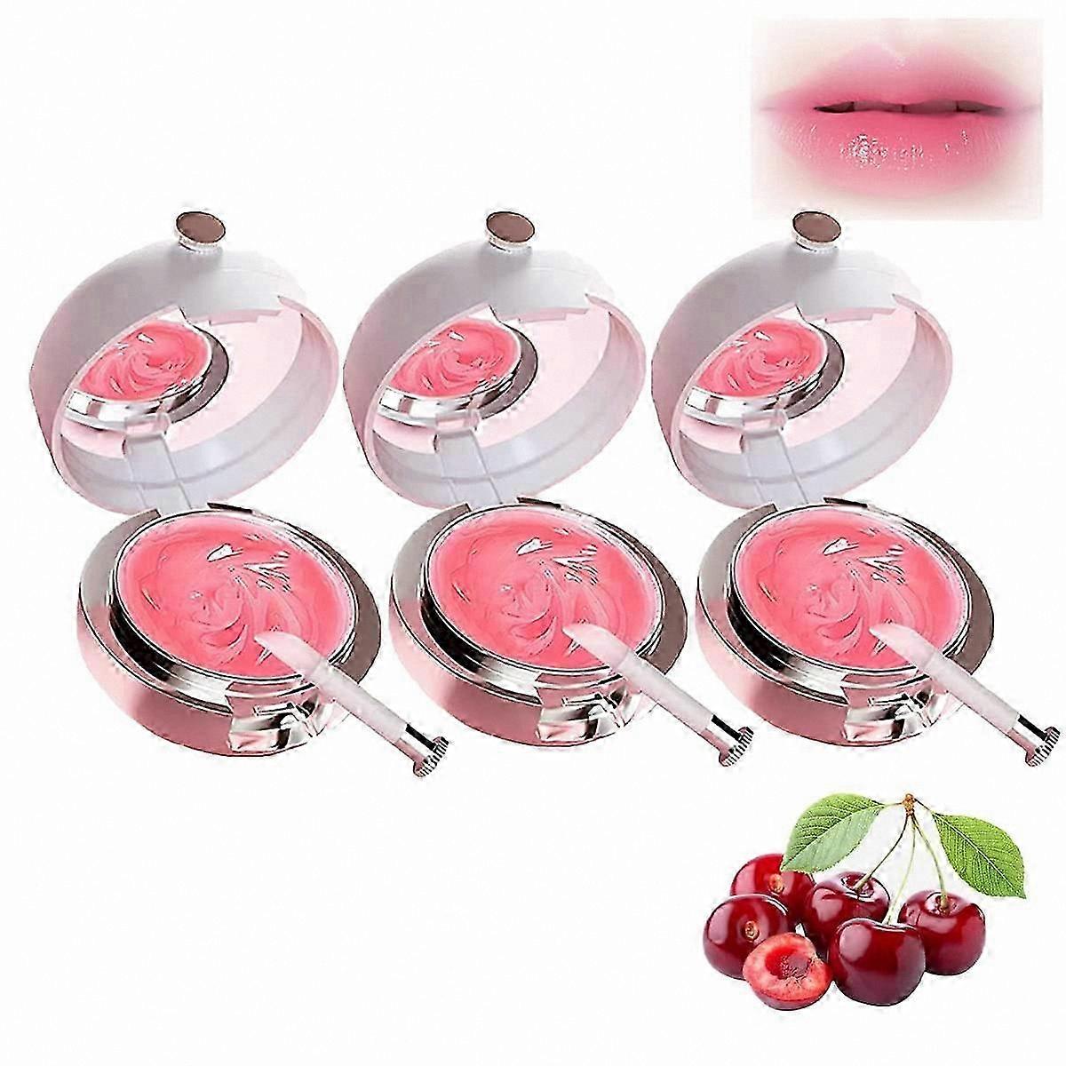 Overnight Lip Care Jelly Mask, Exfoliating Lip Balm with Berry Essence, Hydrating Sleep Lip Film for Soft Lips