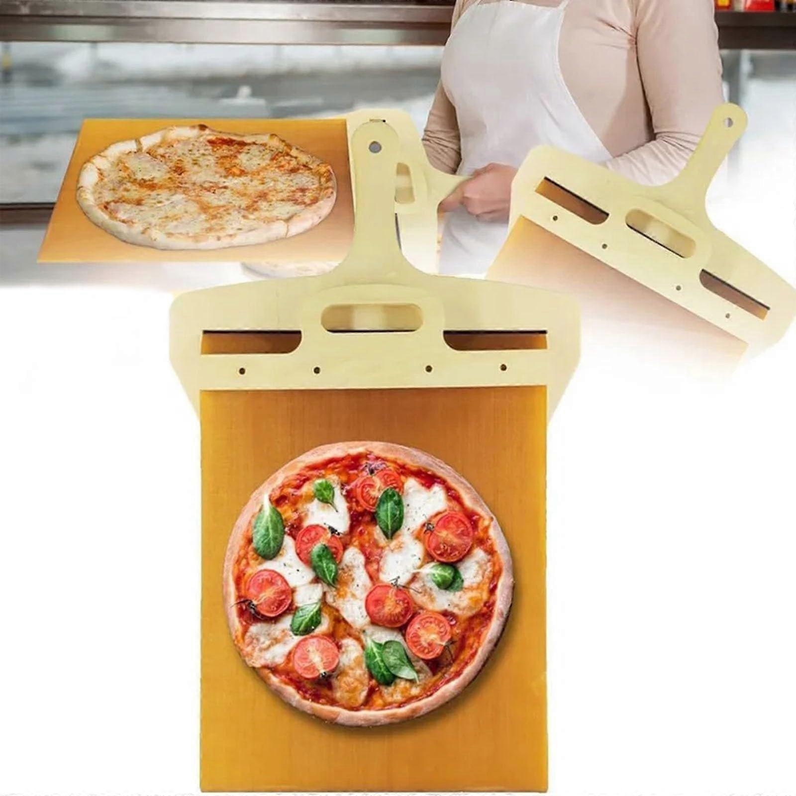 Sliding Pizza Peel Large, Nonstick Pizza Spatula Paddle, 30x55cm Pizza Cutting Board for Baking Bread and Pie