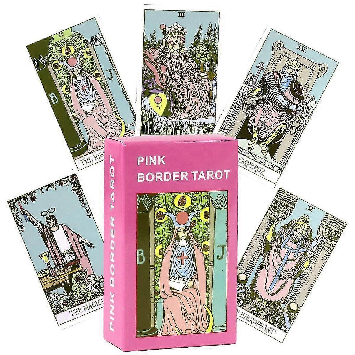 Pink Tarot Deck: Beginner Divination Cards Gift Insight