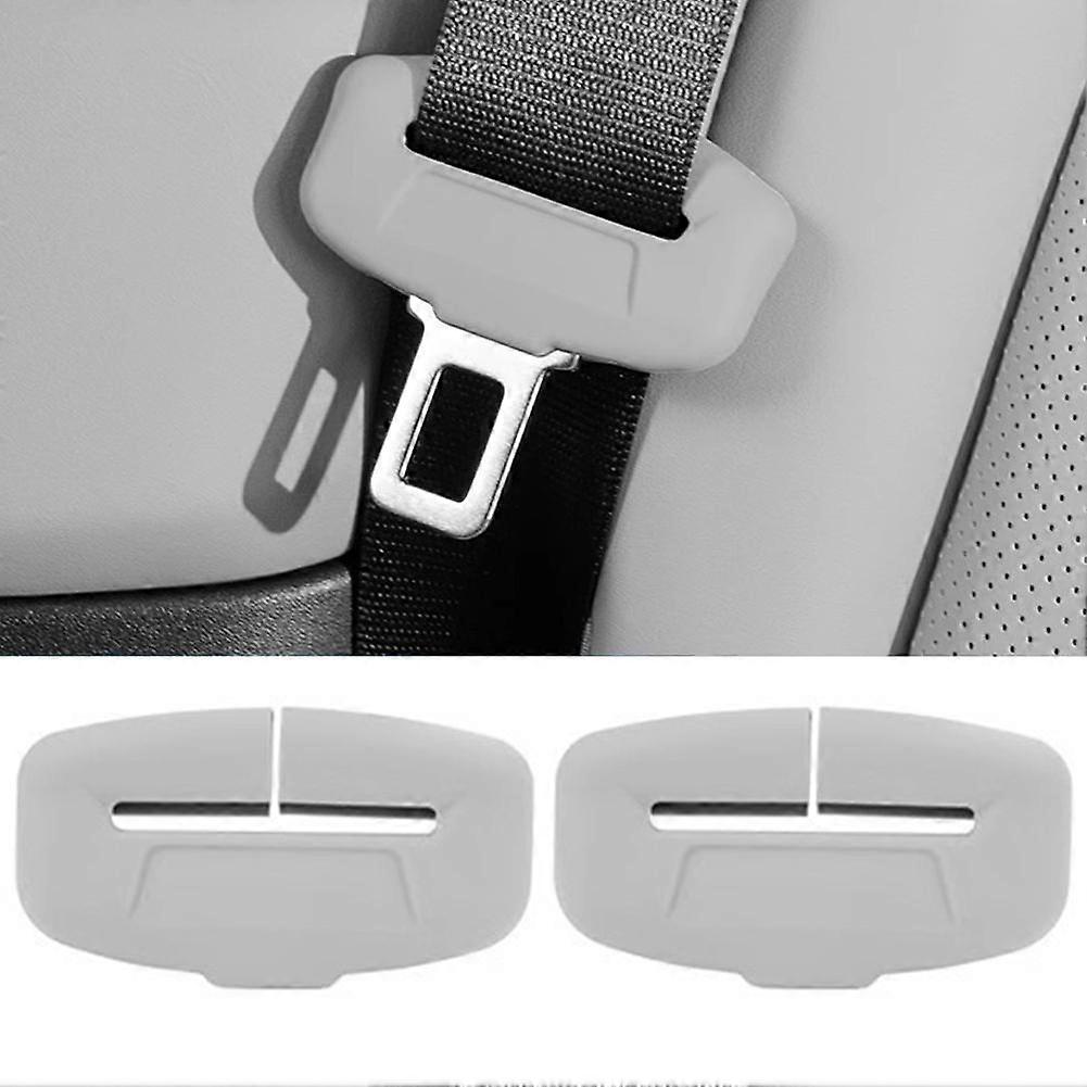 Car Seat Belt Buckle Protector Cover, Soft Silicone Anti-Collision Design, Universal Fit for All Cars - 2-Pack