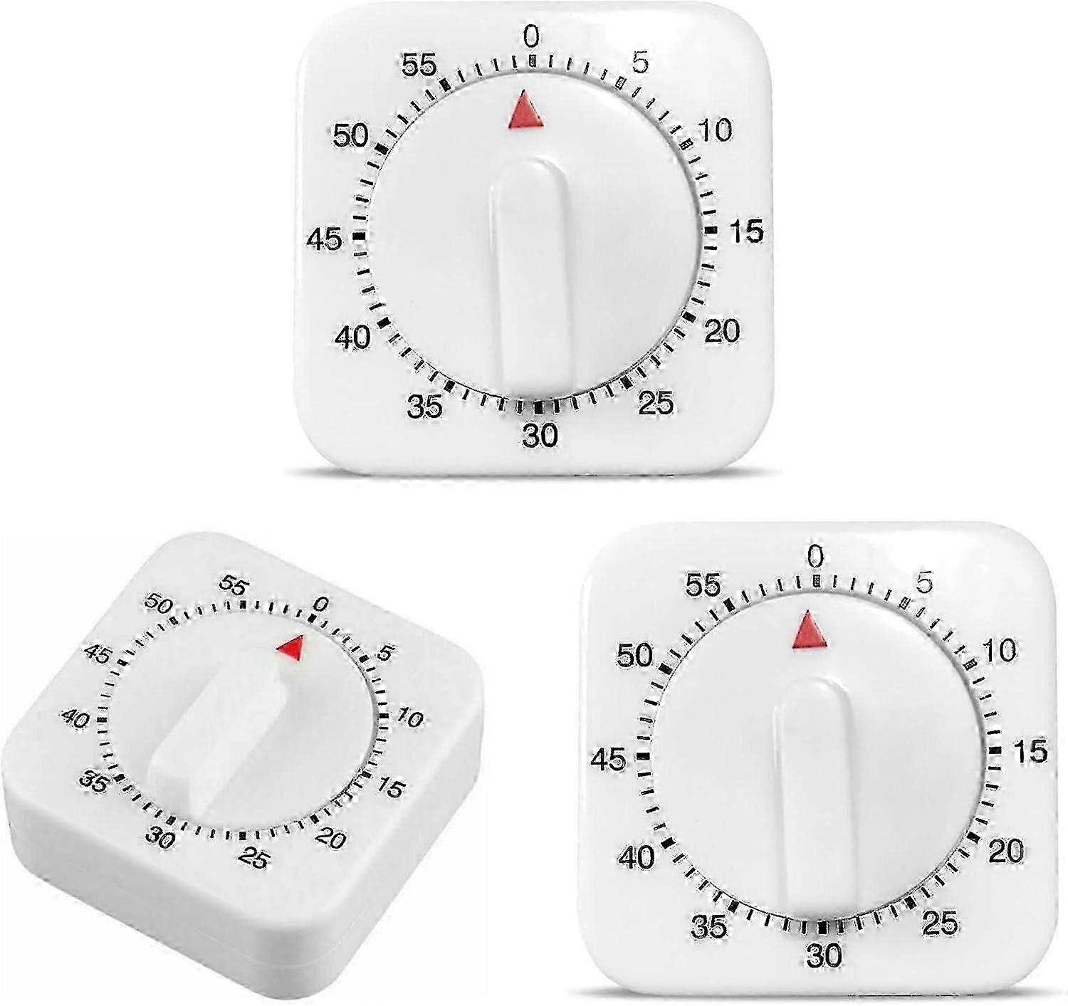 3-teiliges Eieruhren-Set. Küchen-Timer, Koch-Timer, genaue Zeitmessung von 0-60 Minuten, einfach zu bedienen, tragbarer Kochassistent