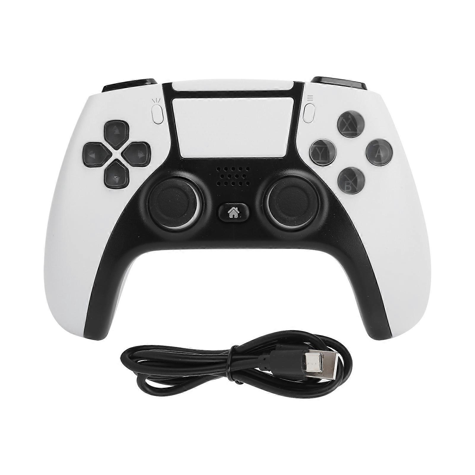 Wireless Bluetooth 4.0 Game Controller for PS4/PC/Android - Ergonomic White Gamepad
